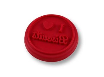 I love biscuits szilikon sütipecsét fej (fogó nélkül)