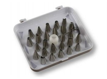 26 részes rozsdamentes díszítőcső készlet