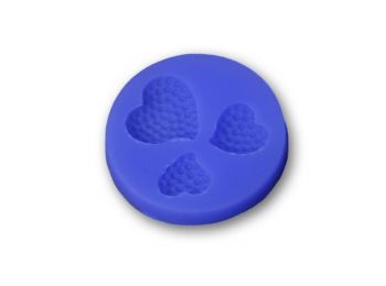 3 kis szív szilikon fondant forma
