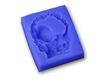 Mózeskosár fondant szilikon forma