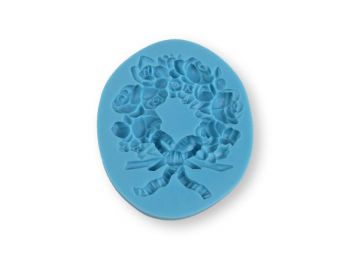 Rózsakoszorú szilikon fondant forma