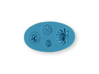 4 apró virág szilikon fondant formázó