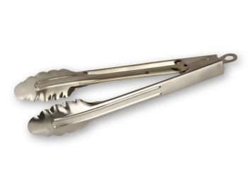 35 cm-es rozsdamentes acél sütemény tálaló csipesz