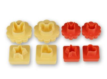 8 részes kétoldalú linzer kiszúró készlet