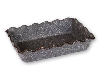 Kőhatású kerámia magas peremű tepsi