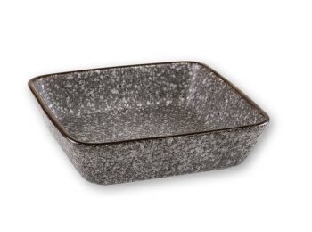 19 cm-es kőhatású kerámia szögletes sütőtál