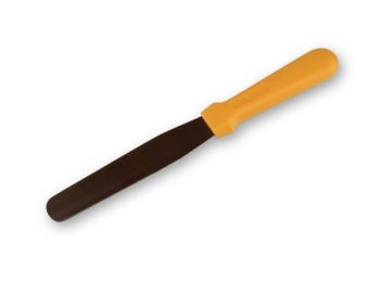Kis méretű színes nyelű fém spatula (kenőkés)