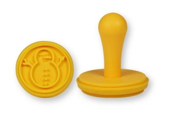 Hóemberes szilikon fejű sütipecsét