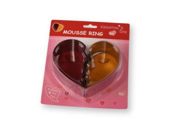 2 db fél szív süti kiszúró