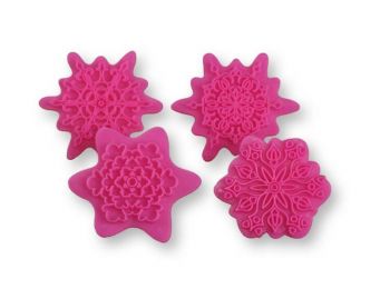 Mintás hópelyhek fondant mintázó készlet