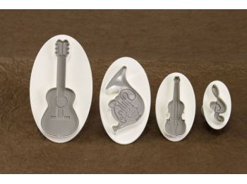 Hangszerek rugós fondant kiszúró készlet