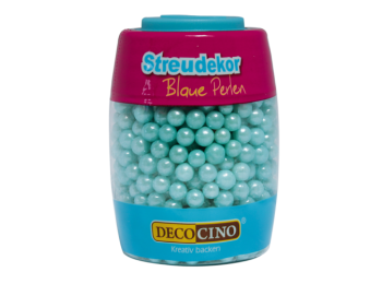 DecoCino gyöngyház kék cukorgyöngy 65 g