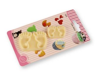 Kis talpacskák műanyag fondant mintázó készlet