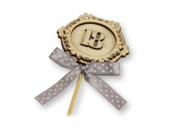 18. szülinapra 2 db masnis tortabeszúró