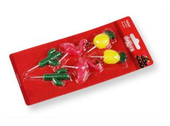 Flamingós szülinapi gyertya készlet