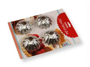 8 részes lekerekítet kosárka sütőforma készlet