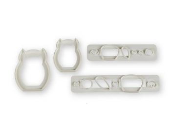 Bagoly fondant kiszúró készlet