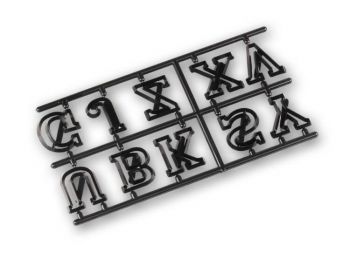 Díszes nagybetűk patchwork fondant kiszúró