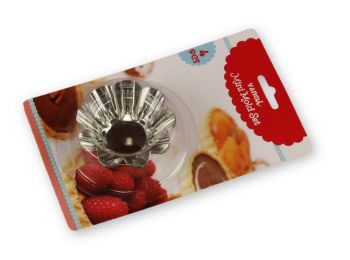 4 részes ritka hullámú kosárka sütőforma készlet