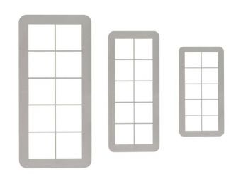3 részes geometrikus négyzet alakú fondant kiszúró kés