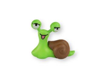 Mini zöld csiga műanyag tortadísz szülinapi tortára