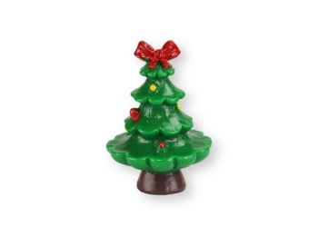 3,5 cm-es mini masnis karácsonyfa műanyag tortadísz