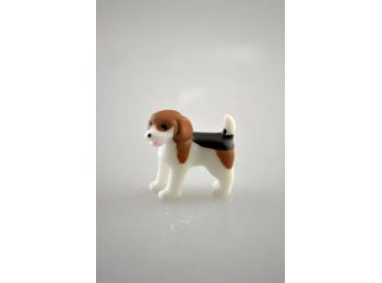 Mini beagle kutya műanyag tortadísz szülinapi tortára