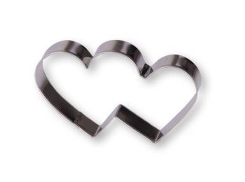 8,5 cm-es dupla szív keksz kiszúró forma