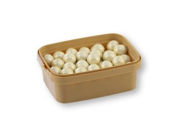 Pezsgő színű óriás roppanós cukorgyöngy 150 g