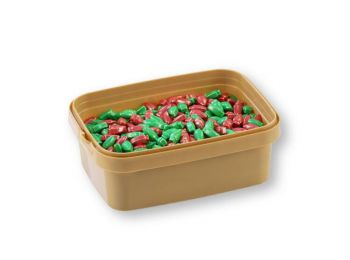 20 dkg zöld-piros karácsonyi égők cukorgyöngy