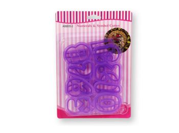 16 részes nagy méretű szám süti kiszúró készlet