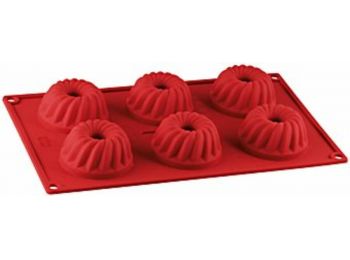 Piros Dr. Oetker szilikon minikuglóf sütőforma