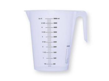 5 l-es LAUTERJUNG műanyag mérőkancsó kis fokozatú ml be
