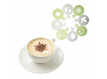 8-féle mintás Kitchen Craft stencil muffin vagy torta deko