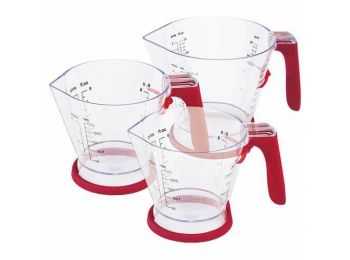 Szilikon fogantyús Zylizz mérőpohár készlet