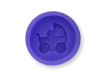 Babakocsi babával szilikon fondant forma
