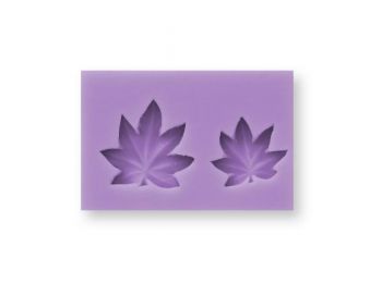 Két juharlevél szilikon fondant formázó