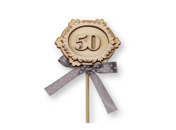 50. szülinapra 2 db masnis tortabeszúró