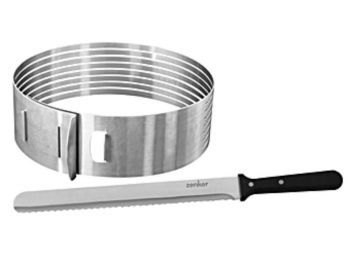 Rozsdamentes Zenker tortaszeletelő karika és tortavágó k