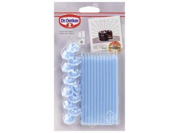 Világoskék Dr Oetker tortagyertya készlet