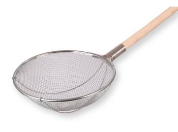 30 cm átmérőjű fém hálós szűrő