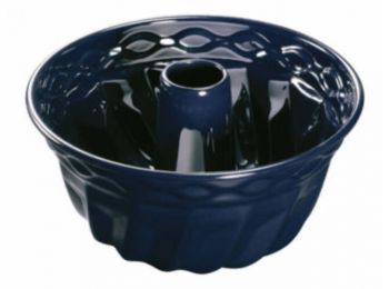 Sötétkék Dr Oetker Emaille kuglóf forma