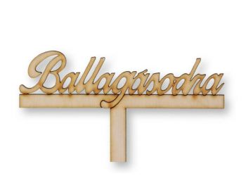 Natúr fa Ballagásodra felirat sziluett tortadísz
