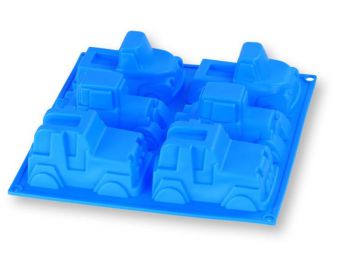 6 adagos autó alakú szilikon muffin sütőforma