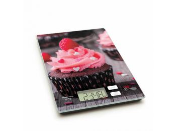 Cupcake mintás digitális konyhai mérleg