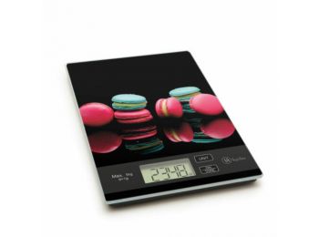 Macaron mintás digitális konyhai mérleg
