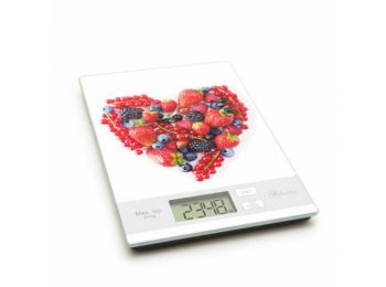 Erdei gyümölcs mintás digitális konyhai mérleg