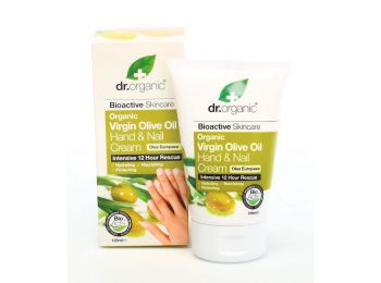 Dr. Organic Bio Oliva kéz- és körömápoló krém, 125 ml