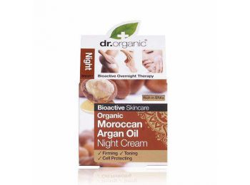 Dr. Organic éjszakai arcápoló krém marokkói bio argáno