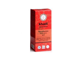 Khadi hajfesték por élénkvörös 100% henna, 100 g